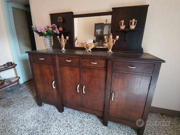 Credenza con specchio anni '40/'50