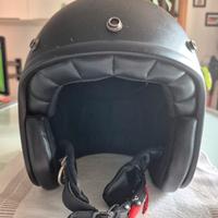 Casco jet Carburo Epic II EXTRA FIT in fibra Nero 