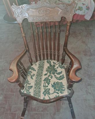 Sedia a dondolo vintage