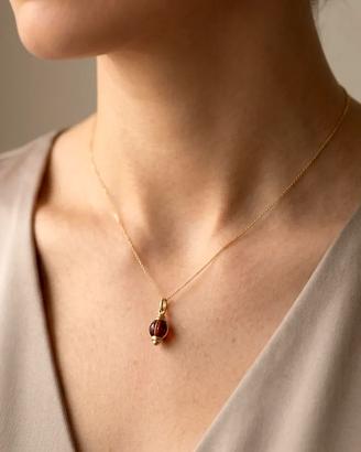 Ciondolo Bulgari in oro e ambra