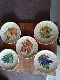 piatti in ceramica dipinti a mano da appendere 