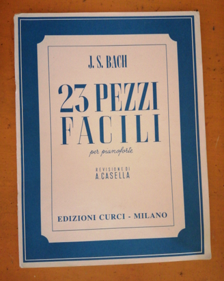23 pezzi facili per pianoforte, Bach