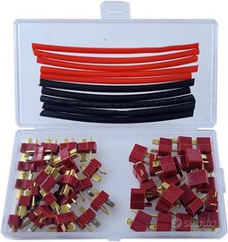 25 Paia Connettori T-Plug Deans Maschio/Femmina RC