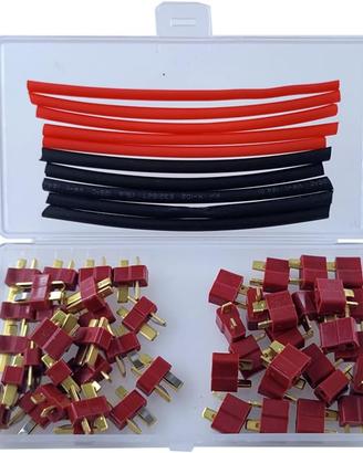 25 Paia Connettori T-Plug Deans Maschio/Femmina RC