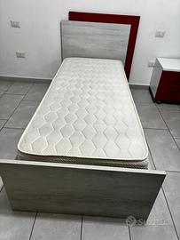 Letto singolo con rete estraibile
