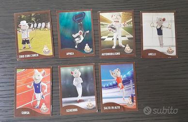 7 figurine TopAstri - I Topolini nello Sport