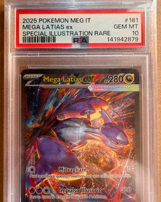 Carta Pokémon Mega Latias ex 181/132 PSA 10 ITA