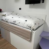 Letto singolo rialzato