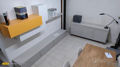 COMPOSIZIONE PARETE EXPO' L 300 cm + MADIA L185cm