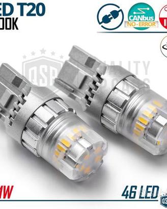 Lampadine LED T20 W21W CANbus Luce Bianca 6500K