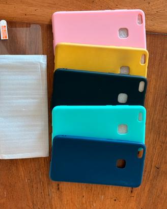 Set 5 cover Huawei P10 lite + 1 proteggi schermo