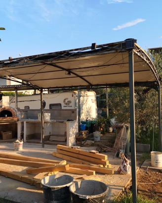 Gazebo in ferro 4mt x 3mt