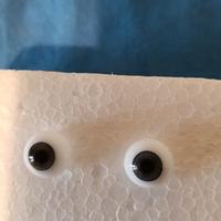 Coppia occhi in vetro soffiato per bambole 