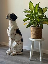 Statua cane in ceramica
