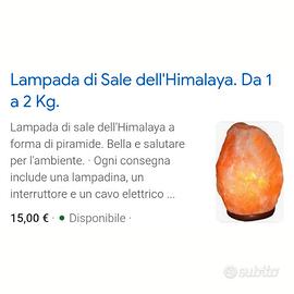 Lampade di sale rosa Himalaya blocco 3 PZ 