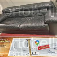 Codice: 267109 DIVANO 3 POSTI IN VERA PELLE COLOR