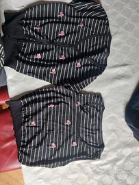 maglietta smanicata con golfino 