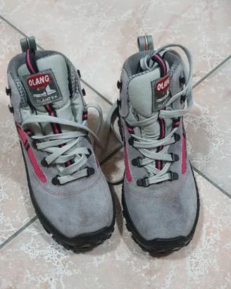Scarponi da trekking in camoscio tg 37