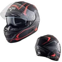 CASCO INTEGRALE MOTO NOS NS7F FIBRA DI VETRO ROSSO