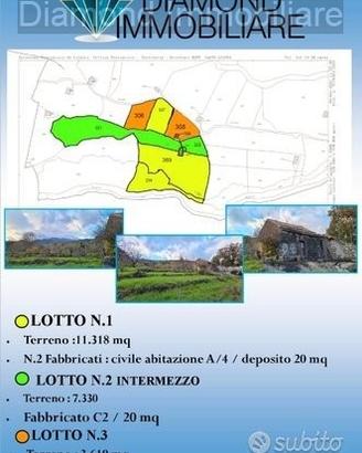 Terreno 22.260 mq con rustici a sant'alfio