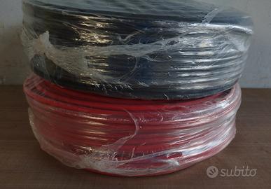 Cavo solare  per fotovoltaico 1x6 rosso e nero
