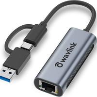 WAVLINK Adattatore USB-C/USB-A a Ethernet 2.5G
