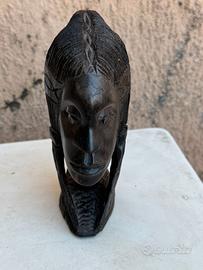 STATUETTE FEMINILI IN EBANO AFRICA NORD ORIENTALE