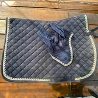 Set sottosella e cuffietta cavallo equitazione