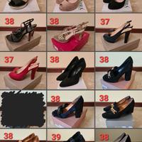 scarpe tacchi sandali 37 38 39 decollete plateau