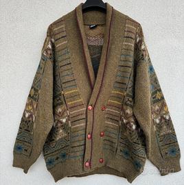 Cardigan vintage in alpaca e lana vergine anni 90