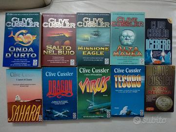 Libri di Clive Cussler (10 titoli vari)