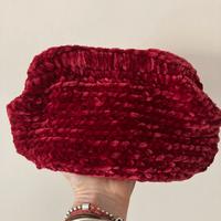 Borsa in velluto rosso