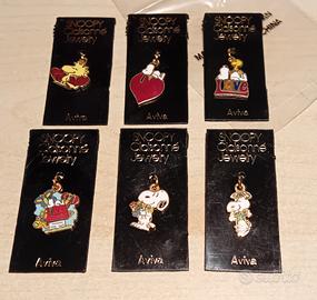 vint Ciondolo per gioielli in cloisonné di Snoopy 