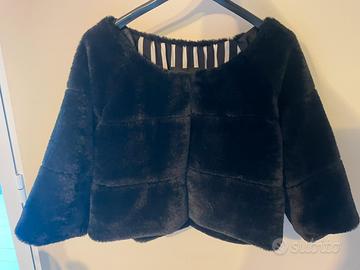 Pellicciotto sintetico nero Artigli nuovo