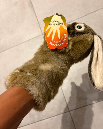 Burattino marionetta peluche a forma di coniglio