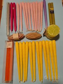 Candele in cera d'arredo