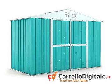 Box giardino lamiera zincata 327x155 azzurro