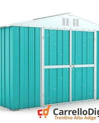 Box giardino lamiera zincata 327x155 azzurro