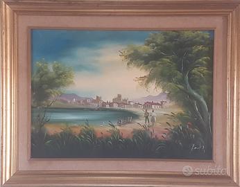 quadro su tela con cornice