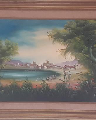 quadro su tela con cornice