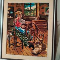 quadro ricamato a mano