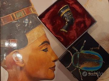 Spilla origvintage Egitto80 busto regina Nefertiti