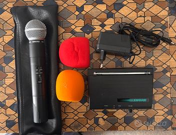 Microfono con sistema wireless shure sm58