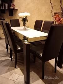tavolo 170*90 cm vetro temprato