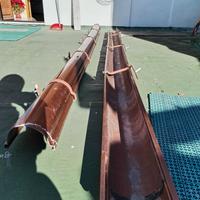 Grondaie rigida in PVC color Rame