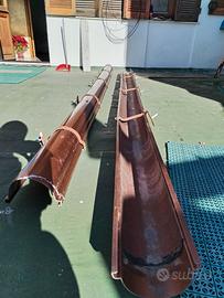 Grondaie rigida in PVC color Rame