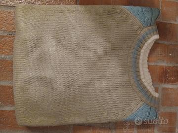 Maglione uomo OCN Collection beige e azzurro