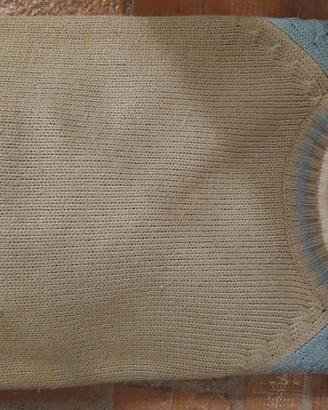 Maglione uomo OCN Collection beige e azzurro