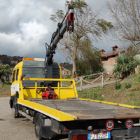 Mercedes 814 - carroattrezzi + gru