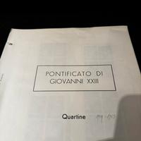Collezione quartine Papa Giovanni XXIII 1959-63